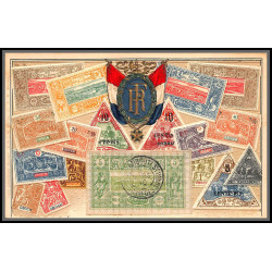 56817 N°27 vue de djibouti 1910 cote francaise des somalis Carte maximum (card) timbres gaufrée embossée