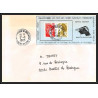 71559 porte timbre 1988 gorfou sauteur oiseaux birds collectionnez les plis des terres australes taaf lettre cover