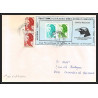 71561 porte timbre 1988 gorfou macaroni oiseaux birds collectionnez les plis des terres australes taaf lettre cover
