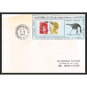 71579 porte timbre 1988 manchot empereur oiseaux birds collectionnez les plis des terres australes taaf lettre cover