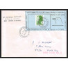 71592 porte timbre 1988 manchot oeuil jaune oiseaux birds collectionnez les plis des terres australes taaf lettre cover