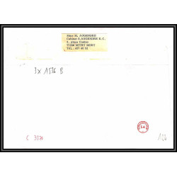 72126 porte timbre st just en chaussée oise 1978 amicale philatelique de castres Tarn cheffer 1536 lettre cover France