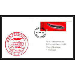 97021 hmb endurance 10/1/1978 british antarctic territory antarctic antarctique lettre cover