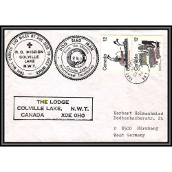 97030 Croix rouge red cross mission colville lake 1978 Fort Good Hope canada arctique arctic north pole lettre cover