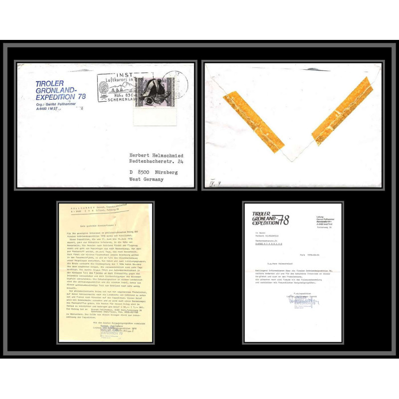 97033 tiroler gronland expedition 78 osterreich autriche arctique arctic north pole lettre cover