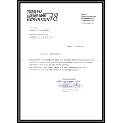 97033 tiroler gronland expedition 78 osterreich autriche arctique arctic north pole lettre cover