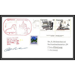 97064 signé signed canada canadian ice breaker 1978 arctique arctic north pole lettre cover