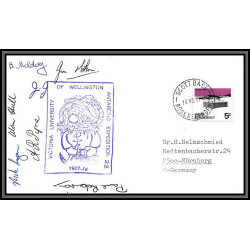 97084 signé signed expedition 22 14/11/1977 ross antarctic antarctique lettre cover