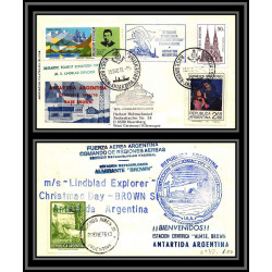 97088 antartida 1975/1976 tourist expedition base brown argentine argentina arctique arctic north pole lettre cover