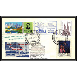97088 antartida 1975/1976 tourist expedition base brown argentine argentina arctique arctic north pole lettre cover