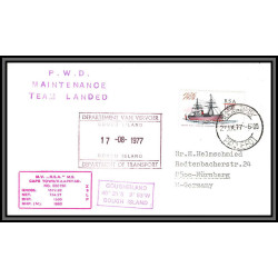 97177 pwd maintenance 17/8/1977 rsa south africa antarctic antarctique lettre cover