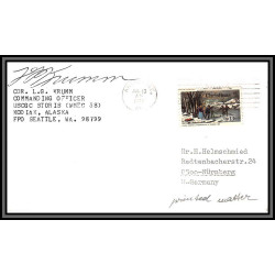 97178 signé signed anchorage alaska uscgc storis 13/7/1977 usa arctique arctic north pole lettre cover