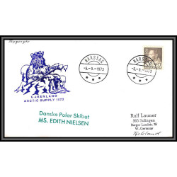 97188 skibet ms edith nielsen 5/9/1973 gronland groenland arctique arctic north pole