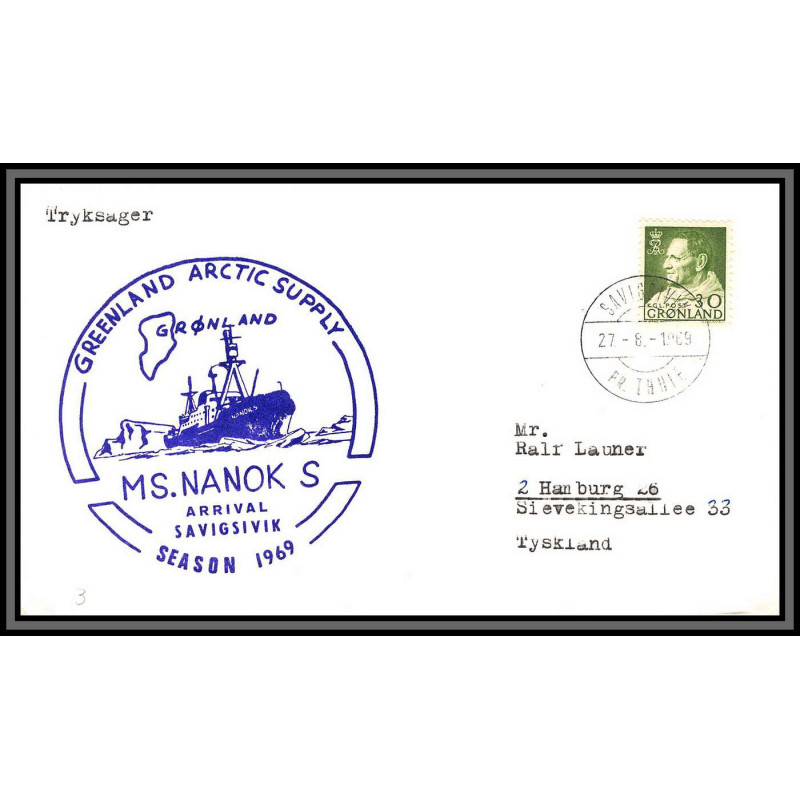 97190 mn manok savigsivik 27/8/1969 gronland groenland arctique arctic north pole