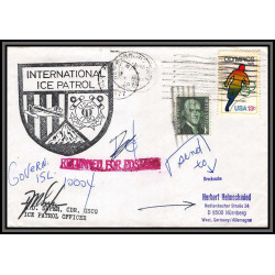 97208 signé signed uscgc 1790 ice patrol 1977 usa antarctic antarctique lettre cover