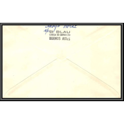 97219 signé signed armada 25/12/1971 argentine argentina antarctic antarctique lettre cover