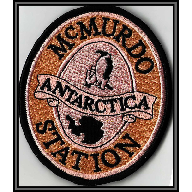 98262 mc murdo station ecusson tissu 1976 usa antarctic antarctique lettre cover