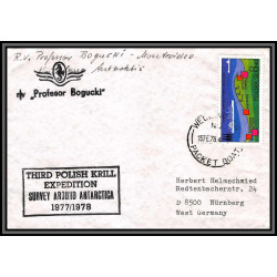 98274 third polish expedition profesor bogucki 12/2/1978 polska pologne antarctic antarctique lettre cover