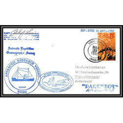 98286 signé signed usarp hero USS Glacier 20/3/1978 usa antarctic antarctique lettre cover