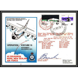 98287 signé signed scott base 21/11/1979 ross antarctic antarctique lettre cover