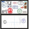 98445 signé signed recommandé ms/sa agulhas 1982 marion islands helicopter rsa south africa antarctic antarctique lettre