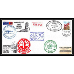 98448 signé signed recommandé ms/sa agulhas 29/8/1982 rsa south africa antarctic antarctique lettre cover