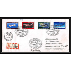 98477 recommandé nurnberg 1/5/1990 25 jahre flughahen aeroport allemagne germany lettre cover