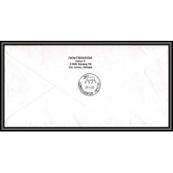 98477 recommandé nurnberg 1/5/1990 25 jahre flughahen aeroport allemagne germany lettre cover