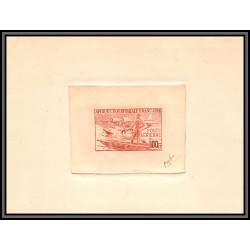 2669 PA N°42 hydravion seaplane 1944 Epreuve d'artiste artist proof Signé signed AEF afrique équatoriale francaise