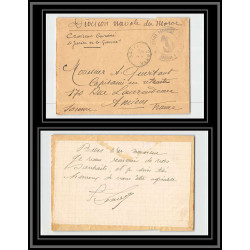 0479 division navale du maroc croiseur cuirassé jurien de la gravière 1912 Lettre cover occupation du maroc War