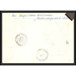 11229/ Lettre cover Allemagne (germany DDR) 1967 oiseaux (bird birds oiseau) dresden lyon