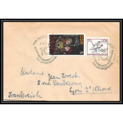 11232/ Lettre cover Allemagne (germany DDR) 25/10/1964 karl marx lyon