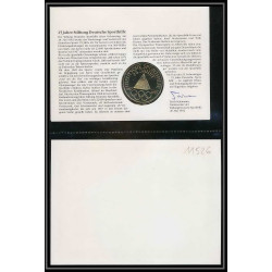 11526/ Lettre (cover Numisbrief monnaies coins) Deusche Sporthilfe (chevaux horse horses) 26/5/1992 Allemagne (germany)