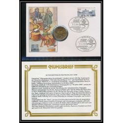 11529/ Lettre (cover Numisbrief monnaies coins) münzprägestätten 17/5/1993 Allemagne (germany)
