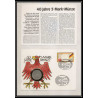 11538/ Lettre (cover Numisbrief monnaies coins) 40 Jahre 5- Mark Münze 5 9/7/1991 Allemagne (germany)