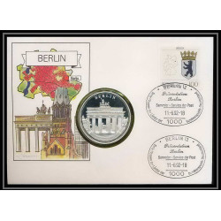11559/ Lettre (cover Numisbrief monnaies coins) berlin 11/6/1992 Allemagne (germany)