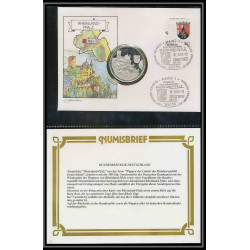 11570/ Lettre (cover Numisbrief monnaies coins) rheinland pfalz 16/9/1993 Allemagne (germany)