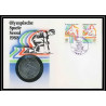 11582/ Lettre (cover Numisbrief monnaies coins) olympische spiele seoul 1988 Corée (korea)
