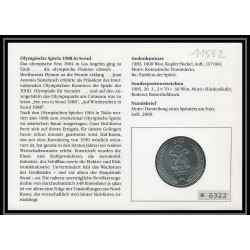 11582/ Lettre (cover Numisbrief monnaies coins) olympische spiele seoul 1988 Corée (korea)
