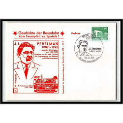 11679/ Espace (space Raumfahrt) Lettre cover perelman geschichte der spoutnik sputnik Allemagne (germany DDR)