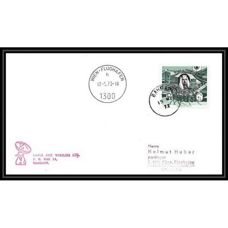 7095/ Espace (space Raumfahrt) Lettre (cover briefe) 17/5/1973 skylab 1 Bahrain