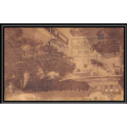 04093/ carte postale belgique bruxelles porte tervueren Bouches du rhone pour Marseille 1922