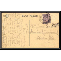 04093/ carte postale belgique bruxelles porte tervueren Bouches du rhone pour Marseille 1922