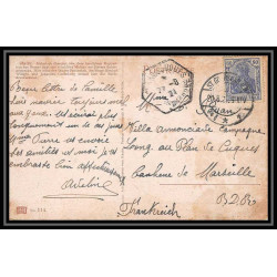04389 Carte postale (postcard) Bouches du rhone allemagne mainz pour Plan-de-Cuques 1921