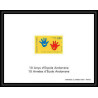 Andorre (Andorra) N°438 Dix ans d'école (school) andorrane mains hands bloc gommé Non dentelé ** MNH Imperf deluxe proof